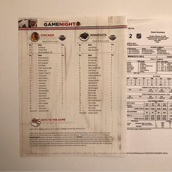 Chicago Blackhawks Official Game Program Magazine Bob Probert Heritage Night - Picture 5 of 16